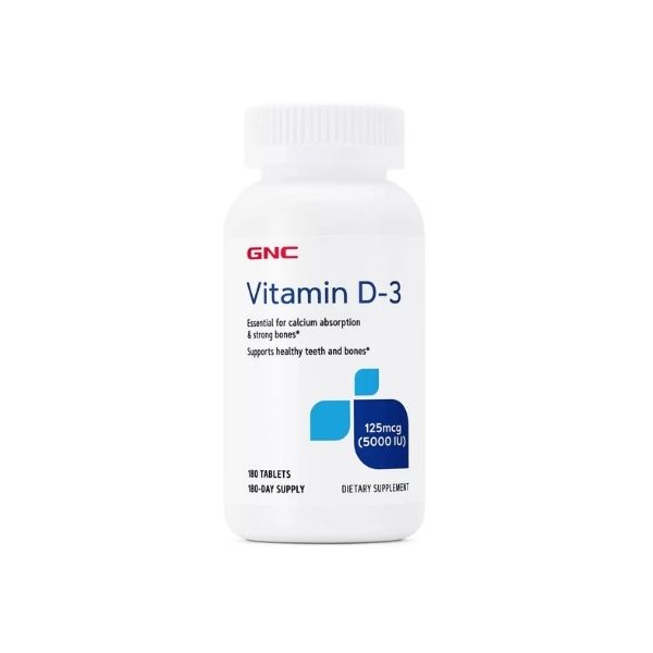 GNC Vitamin D3 Tablets 5000 IU 維生素D3