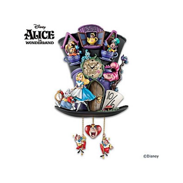 Disney Alice In Wonderland “Mad Hatter” Wall Clock 迪士尼愛麗絲夢遊仙境“瘋帽子”掛鐘