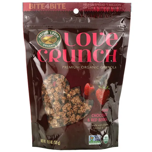 iHerb Nature's Path, Love Crunch, Premium Organic Granola, Dark Chocolate & Red Berries 優質有機格蘭諾拉麥片 (莓果&巧克力)- 10 商品組合