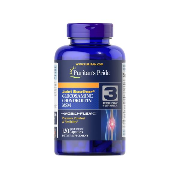 Puritan’s Pride Double Strength Glucosamine, Chondroitin & MSM Joint Soother 普瑞登 雙倍強度氨基葡萄糖/軟骨素/MSM
