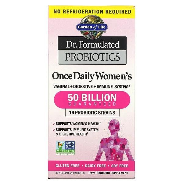 iHerb Garden of Life, Dr. Formulated Probiotics, Once Daily Women’s – 每日一次女性專用益生菌