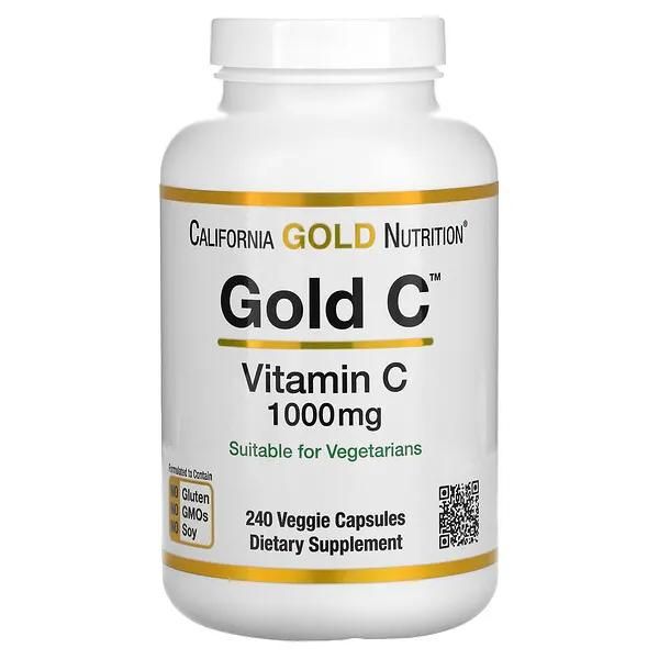 iHerb California Gold Nutrition, Gold C, Vitamin C 維生素C 素食膠囊