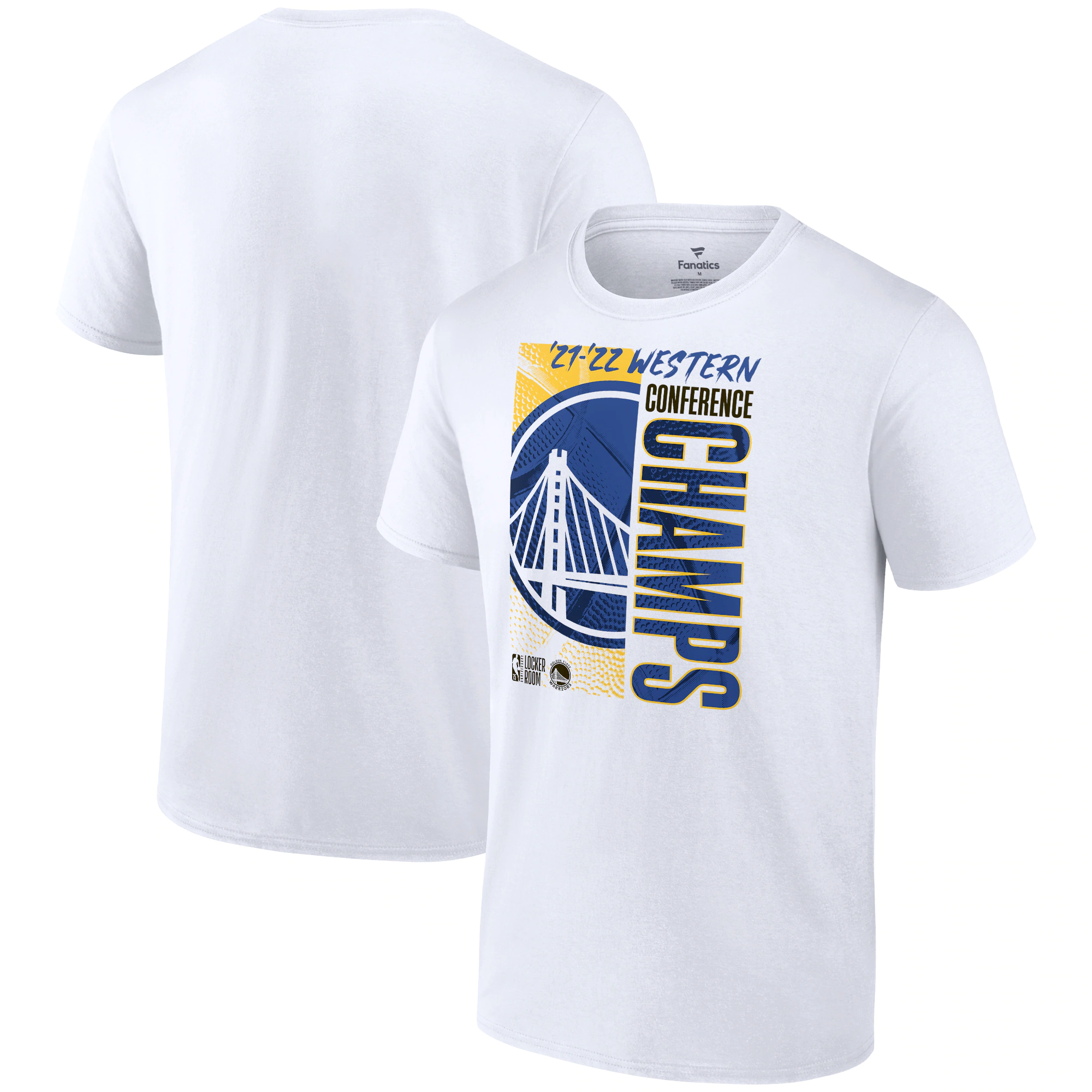 Fanatics Men’s Fanatics Branded White Golden State Warriors 2022 Western Conference Champions Locker Room T-Shirt