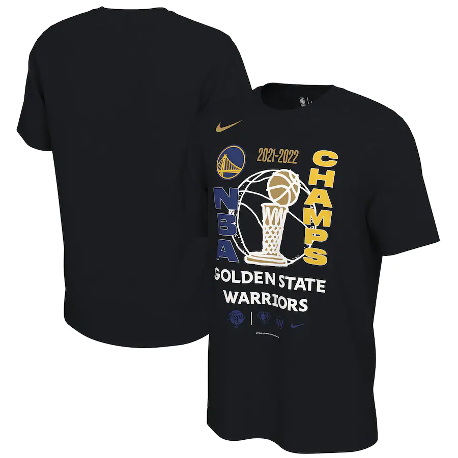 Men’s Nike Black Golden State Warriors 2022 NBA Finals Champions Locker Room T-Shirt