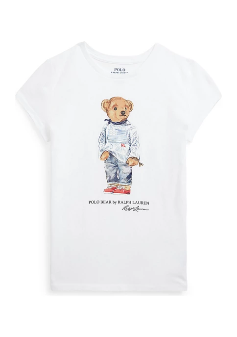 Ralph Lauren Girls 7-16 Polo Bear Cotton Jersey T-Shirt -7 商品組合