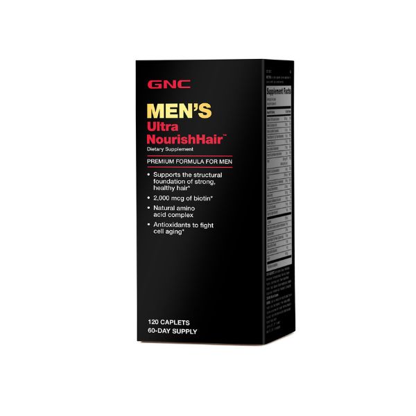 GNC Men’s Ultra NourishHair™ Supplement – 120 Caplets 滋養頭髮 綜合維他命