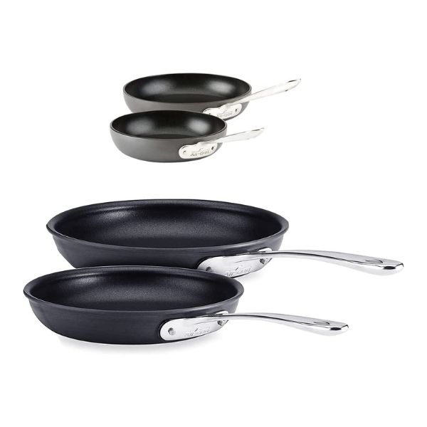 All-Clad E785S264/E785S263 HA1 Hard Anodized Nonstick Dishwasher Safe PFOA Free 8 and 10-Inch Fry Pan Cookware Set
