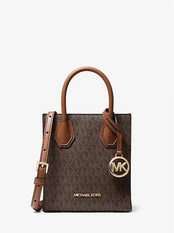 MICHAEL KORS Mercer Extra-Small Logo and Leather Crossbody Bag 側背包 斜背包