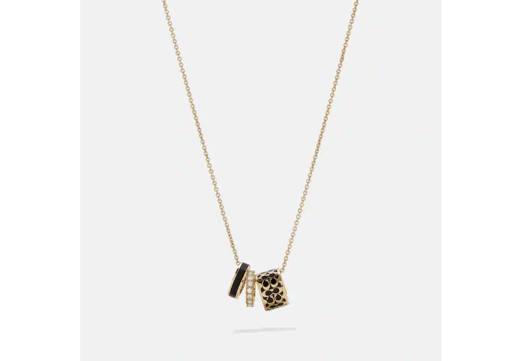 COACH OUTLET Signature Enamel Necklace