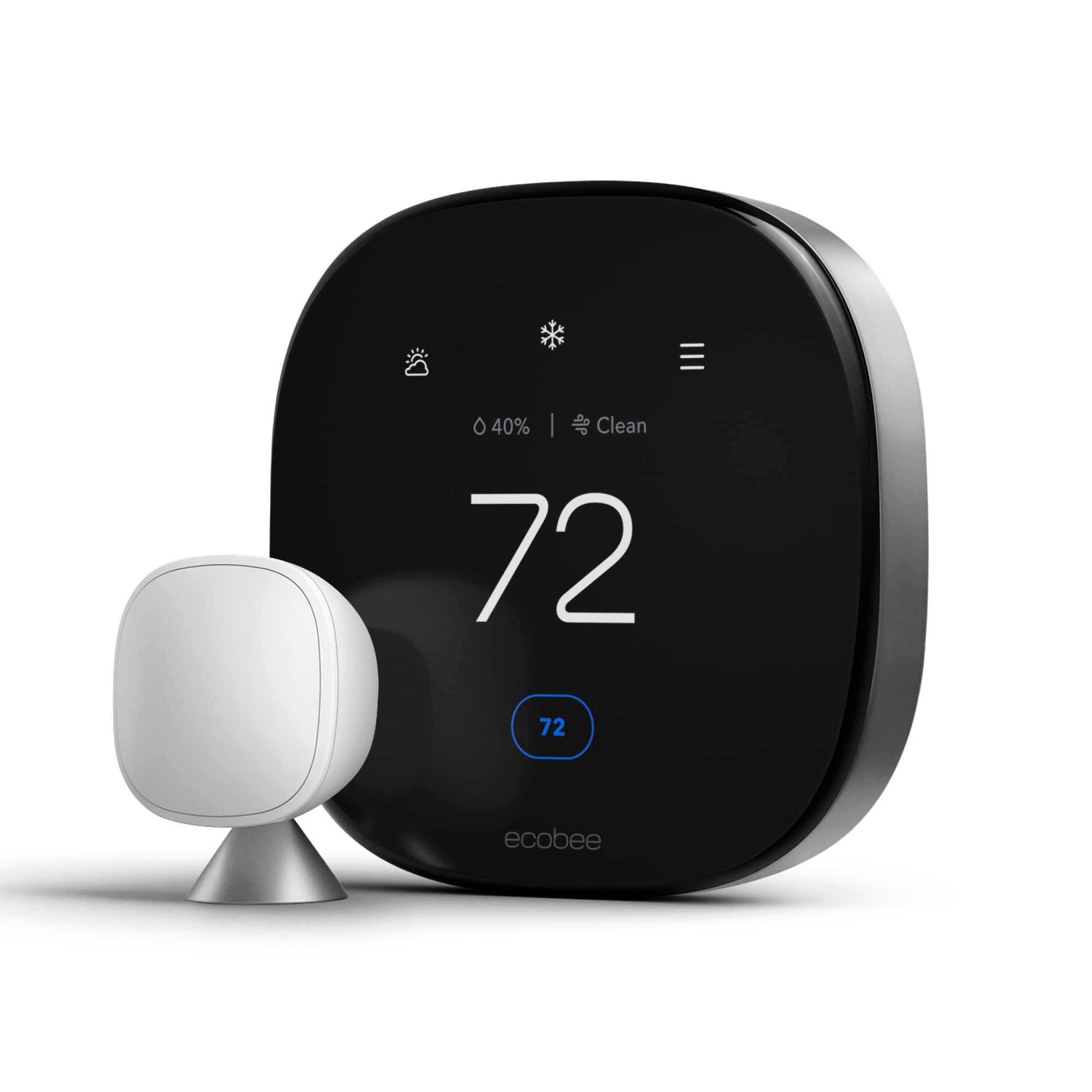 Ecobee Smart Thermostat Premium with Siri and Alexa and Built in Air Quality Monitor and Smart Sensor