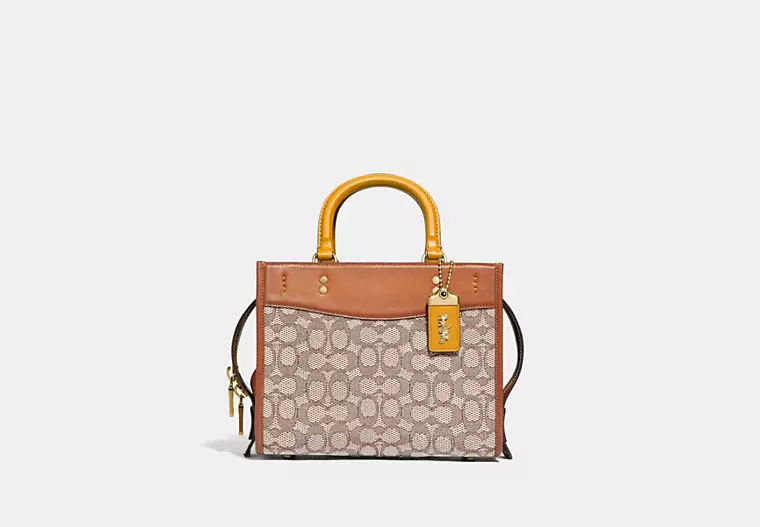 Coach Rogue 25 In Signature Textile Jacquard 斜背包