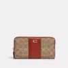 Coach Accordion Zip Wallet In Colorblock Signature Canvas 長夾