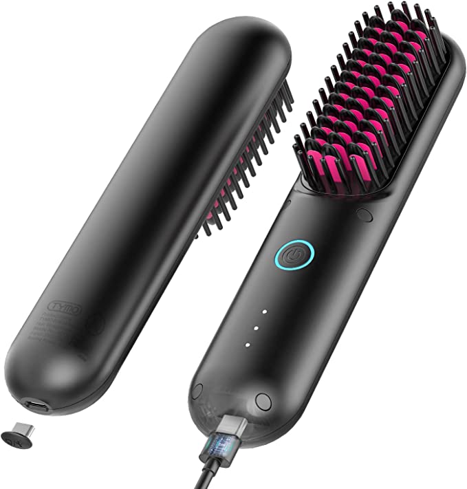 TYMO Porta Cordless Hair Straightener Brush for Travel