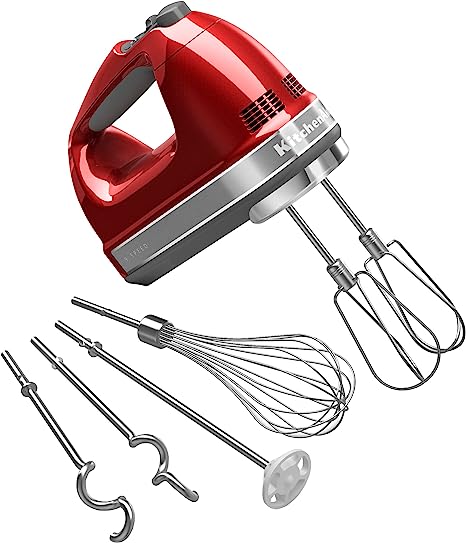 KitchenAid 9-Speed Digital Hand Mixer with Turbo Beater II Accessories and Pro Whisk