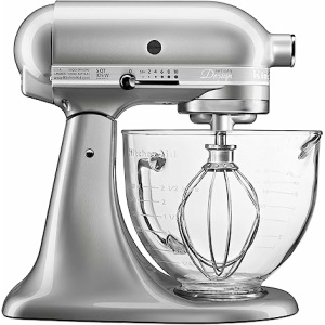 KitchenAid KSM155GBSR 5-Qt. Artisan Design Series with Glass Bowl 桌上型攪拌機