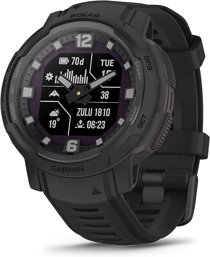 Garmin Instinct Crossover Solar Tactical Edition 太陽能運動指針GPS智慧錶(軍事戰術版)