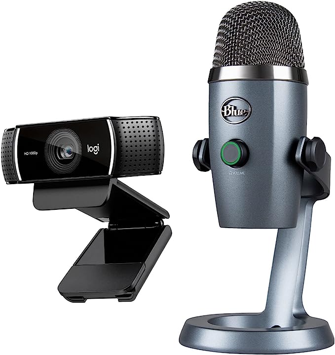 Logitech C922x Pro + Blue Yeti Nano 視訊通話組