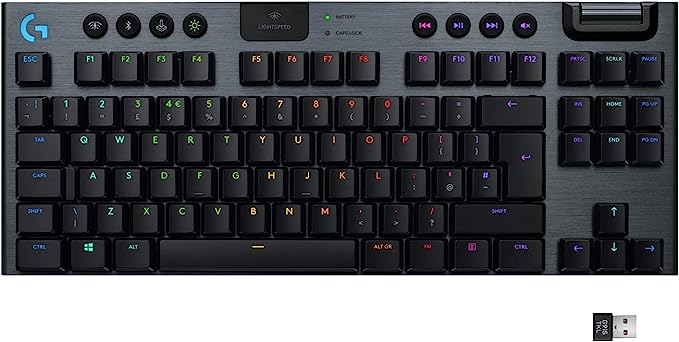 Logitech G915 TKL Tenkeyless Lightspeed Wireless RGB Mechanical Gaming Keyboard 機械式電競鍵盤