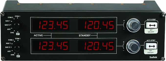 Logitech G USB G Pro Flight Radio Panel 飛行模擬無線電儀錶板