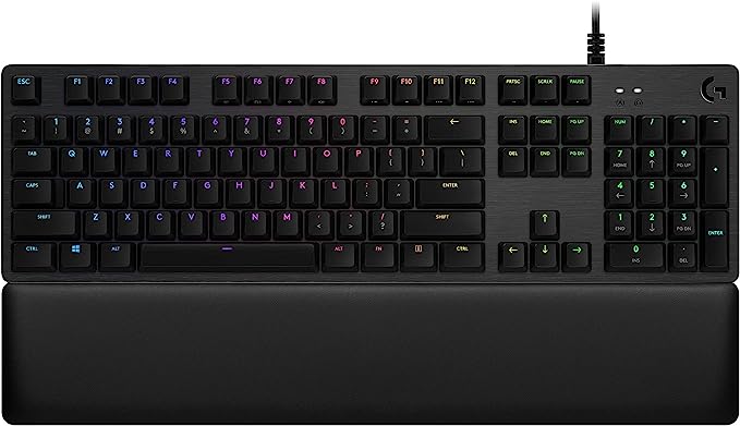 Logitech G513 RGB Backlit Mechanical Gaming Keyboard with GX Blue Clicky Key Switches (Carbon) 機械式電競鍵盤
