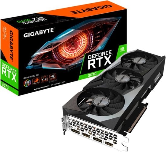 GIGABYTE NVIDIA GeForce RTX 3070 GAMING OC 8GB (rev2.0) GDDR6 PCI Express 4.0 Graphics Card 顯示卡