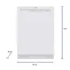 Bosch 100 Series 24 in. White Front Control Tall Tub Dishwasher with Hybrid Stainless Steel Tub, 50 dBA 洗碗機