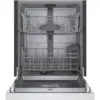 Bosch 100 Series 24 in. White Front Control Tall Tub Dishwasher with Hybrid Stainless Steel Tub, 50 dBA 洗碗機