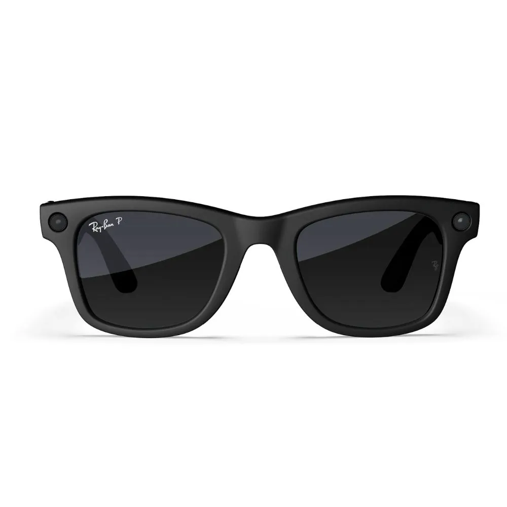 Ray-Ban Meta Wayfarer, Matte Black/Polarized Graphite Gradient, High Bridge Fit
