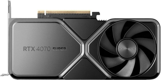 NVIDIA – GeForce RTX 4070 Super 12GB GDDR6X Graphics Card – Titanium/Black