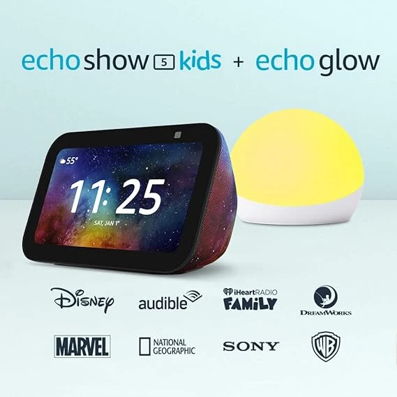 All-new Echo Show 5 (3rd Gen) Kids with Echo Glow 語音助理管家智慧音箱喇叭