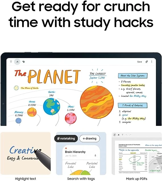 SAMSUNG Galaxy Tab S6 Lite (2024) 10.4" 64GB WiFi Android Tablet w/ S Pen Included