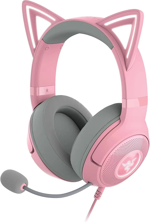 Razer Kraken Kitty V2 USB Wired RGB Headset 北海巨妖 粉紅貓耳耳機