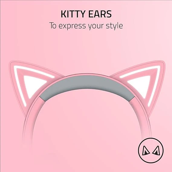 Razer Kraken Kitty V2 USB Wired RGB Headset 北海巨妖 粉紅貓耳耳機
