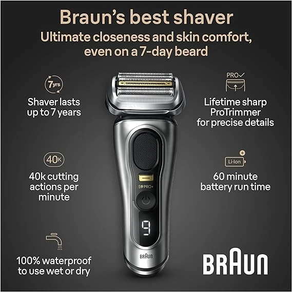 Braun Series 9 9517s PRO+ Electric Razor for Men