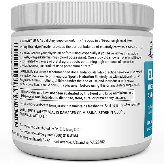 Dr. Berg Zero Sugar Hydration Keto Electrolyte Powder
