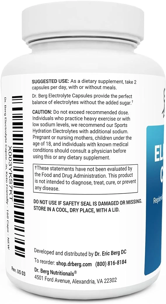 Dr. Berg Electrolyte Capsules