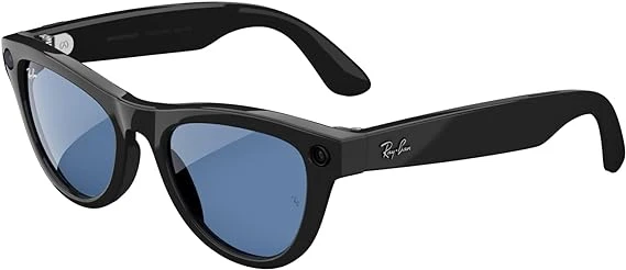 Ray-Ban Meta Skyler, Shiny Black/Transitions Cerulean Blue, Regular