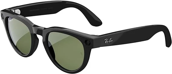 Ray-Ban Meta Headliner, Shiny Black/Polarized G15 Green, Regular