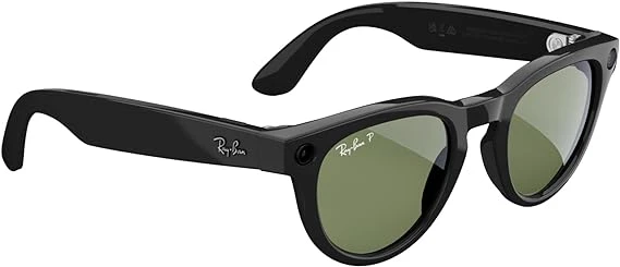 Ray-Ban Meta Headliner, Shiny Black/Polarized G15 Green, Regular