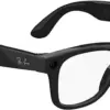 Ray-Ban Meta Wayfarer, Shiny Black/Clear, Large, High bridge