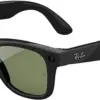 Ray-Ban Meta Wayfarer, Shiny Black/Green, Regular