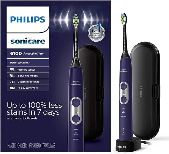 Philips Sonicare ProtectiveClean 6100 Rechargeable Electric Power Toothbrush