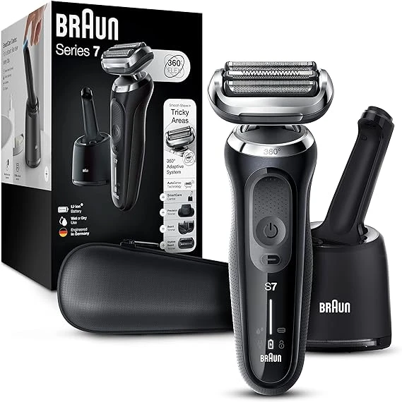 Braun Electric Razo Series 7 7085cc 360 Flex Head Electric Shaver with Beard Trimmer