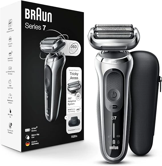 Braun Electric Razo Series 7 360 Flex Head Foil Shaver with Precision Beard Trimmer