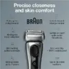 Braun Electric Razo Series 8 8457cc Electric Foil Shaver with Precision Beard Trimmer