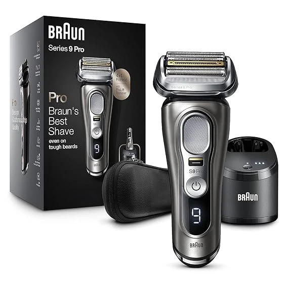 Braun Electric Razo Series 9 Pro 9465cc Wet & Dry Electric Foil Shaver with ProLift Beard Trimmer