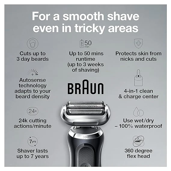 Braun Electric Razor Series 7 7075cc
