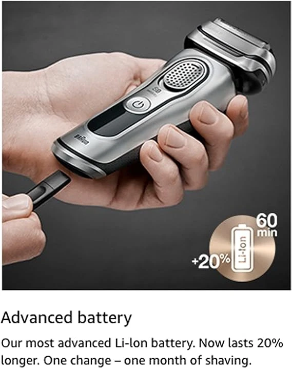 Braun Electric Razo Series 9 9296CC Electric Shaver With Precision Trimmer