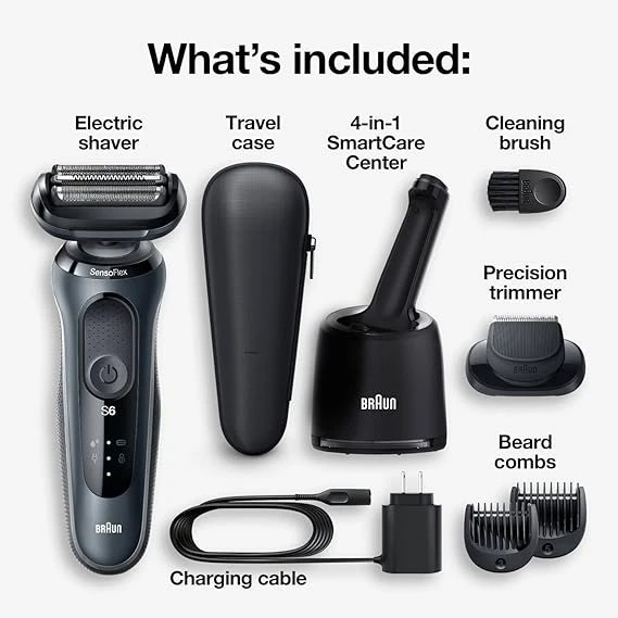Braun Electric Shaver Series 6 6075cc for Sensitive Skin