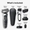 Braun Series 7 360 Flex Head Electric Shaver with Beard Trimmer for Men